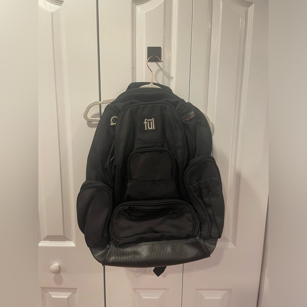 black big laptop backpack